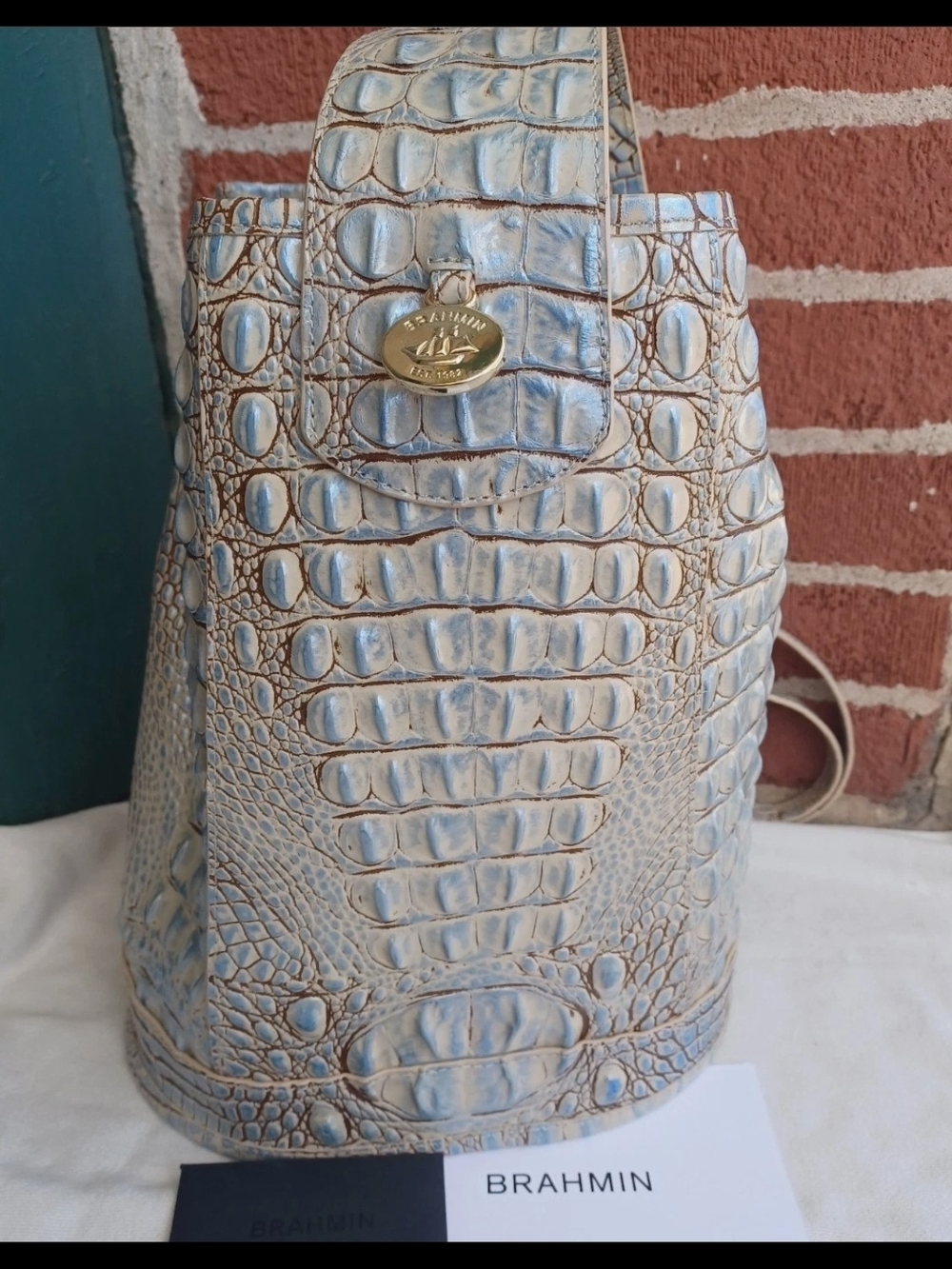 NWOT Brahmin Allie in Blue Haze, sling bag